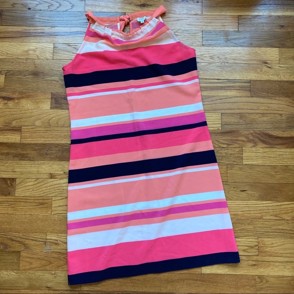 Crown & Ivy Tie Neck Halter Shift Dress - Picture 2 of 10